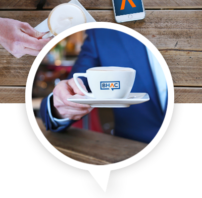 Kop koffie drinken